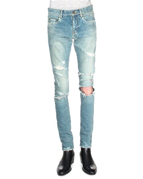 ysl denim men|ysl jeans farfetch.